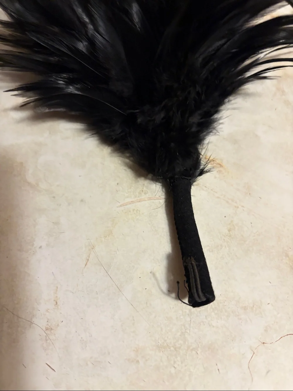 Black Feather Accessory -Hat Boutonniere Outfit Costume